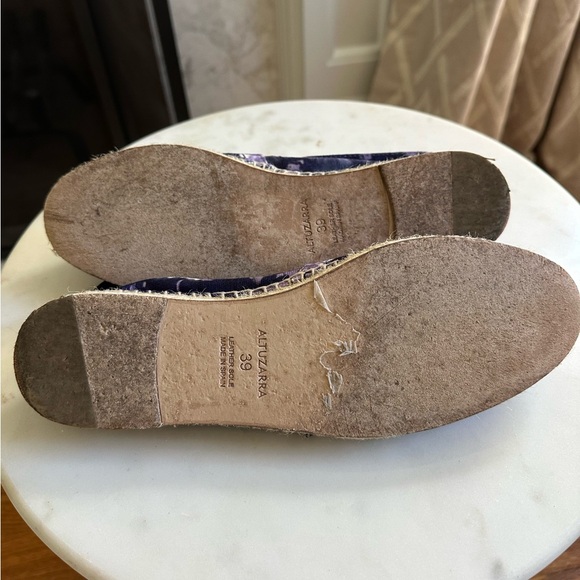 Altuzarra Purple Tie-Dye Espadrille Flats